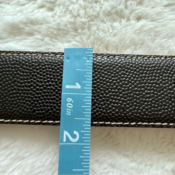 Salvatore Ferragamo stingray genuine leather belt size 67 Authentic Retail 950 - Picture 8 of 12